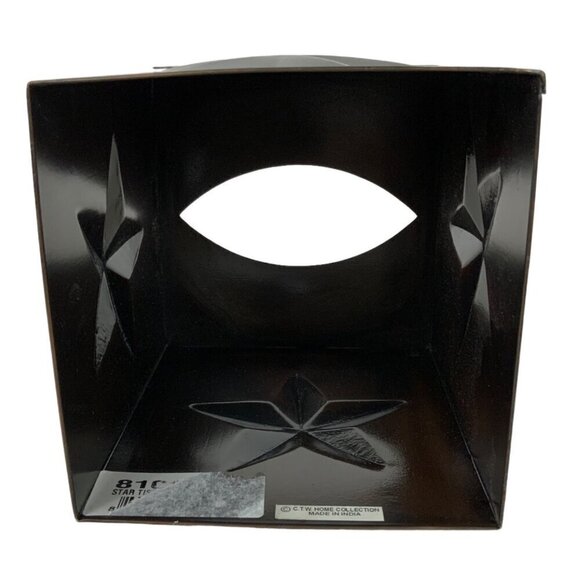 Rustic Metal Tissue Box Holder Brown Texas Star Design By CTW Home Collection - Picture 6 of 7